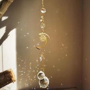 Crystal Drop Gold Moon‎ Seeing Eye Suncatcher